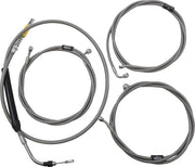 La Choppers Standard Braided Cable Kit for Ape Hanger Handlebars