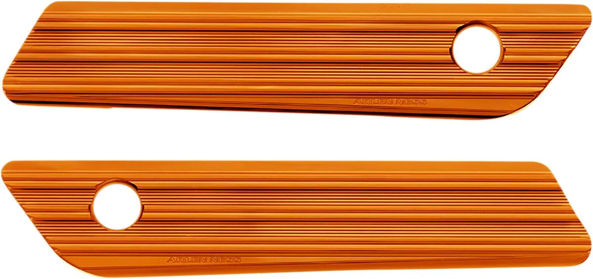 Arlen Ness Orange Saddlebag Latch Covers