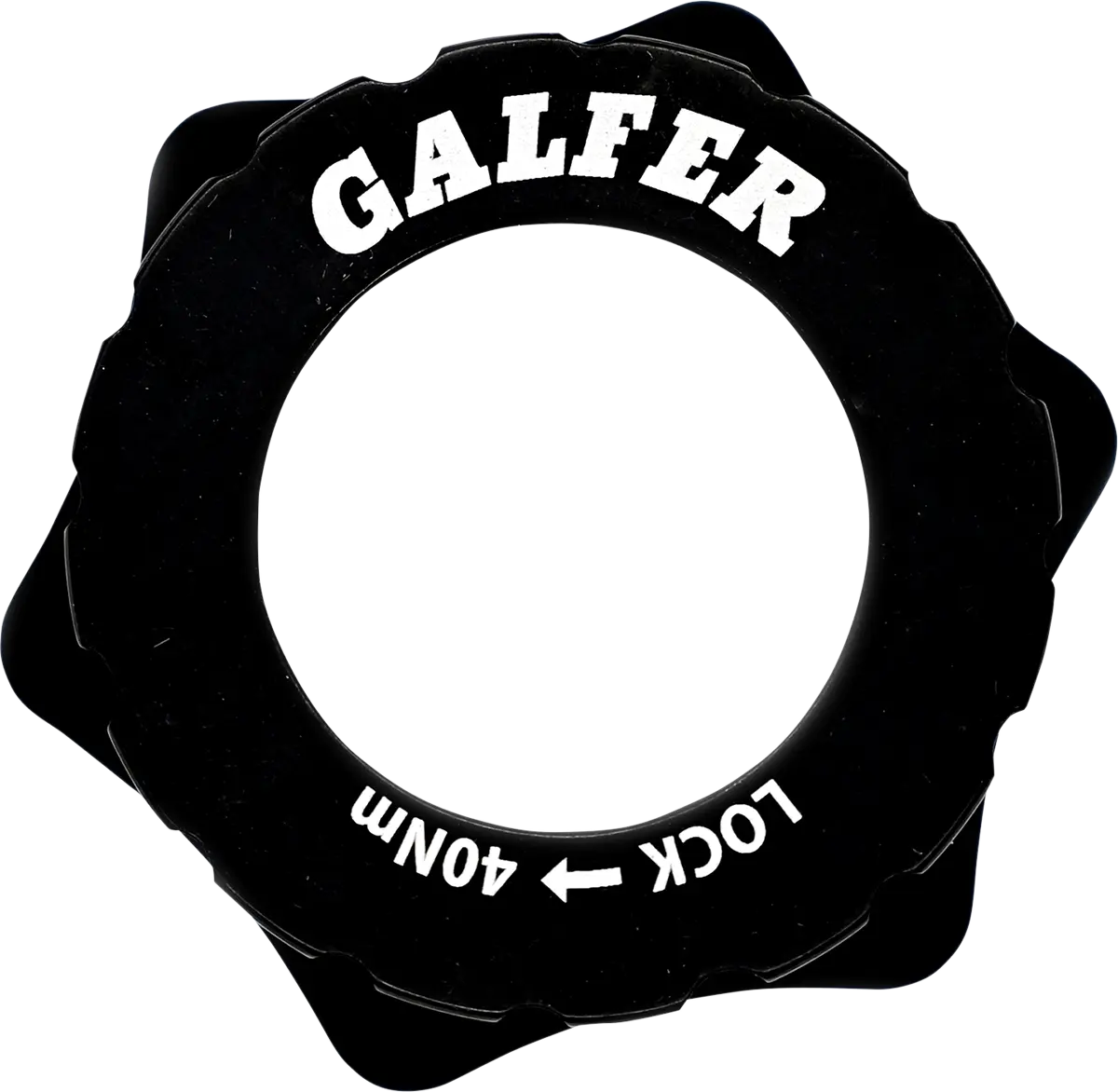 Galfer Center Lock 6-Bolt Disc Brake Rotor Adapter Black Anodized