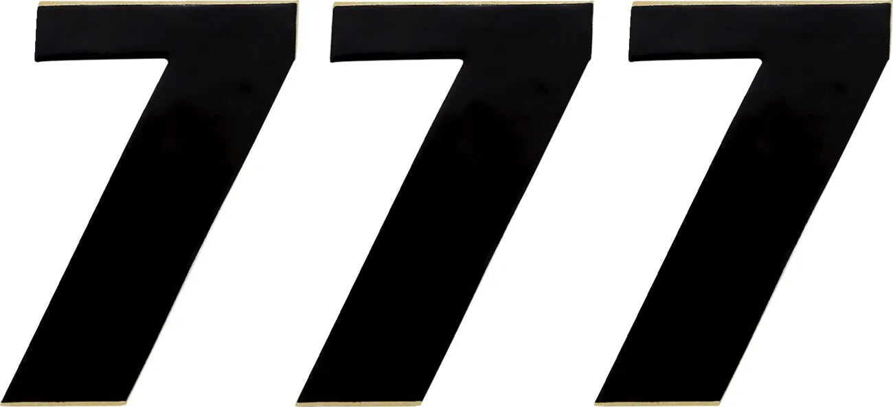 Moose Offroad Vinyl Race Numbers - 4.5" Black