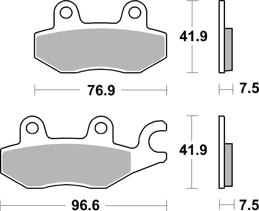 Sbs Si Offroad Sintered Bromsbelägg - Fram