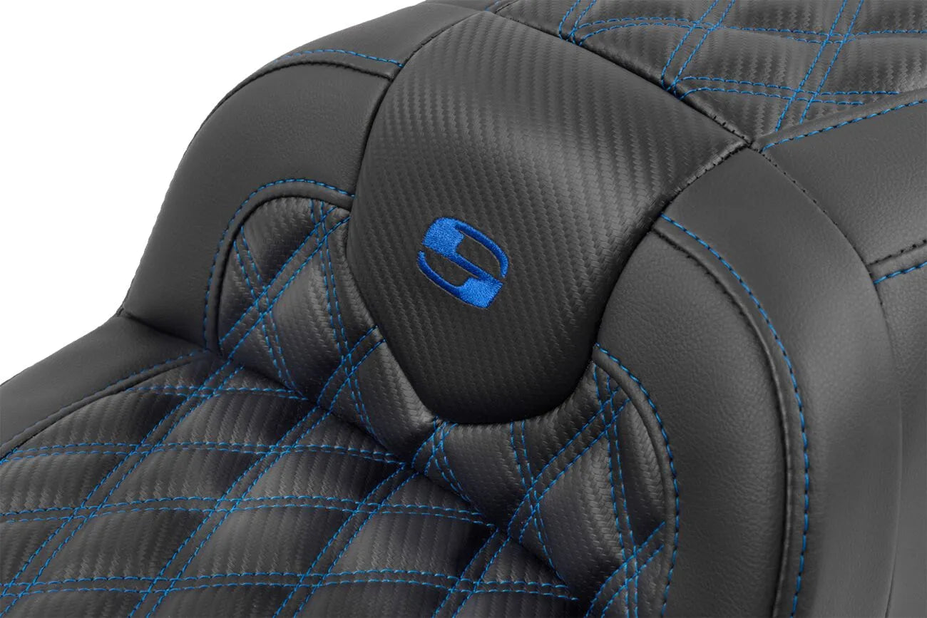 Saddlemen Roadsofa Lattice Stitch Seat - For Harley Davidson
