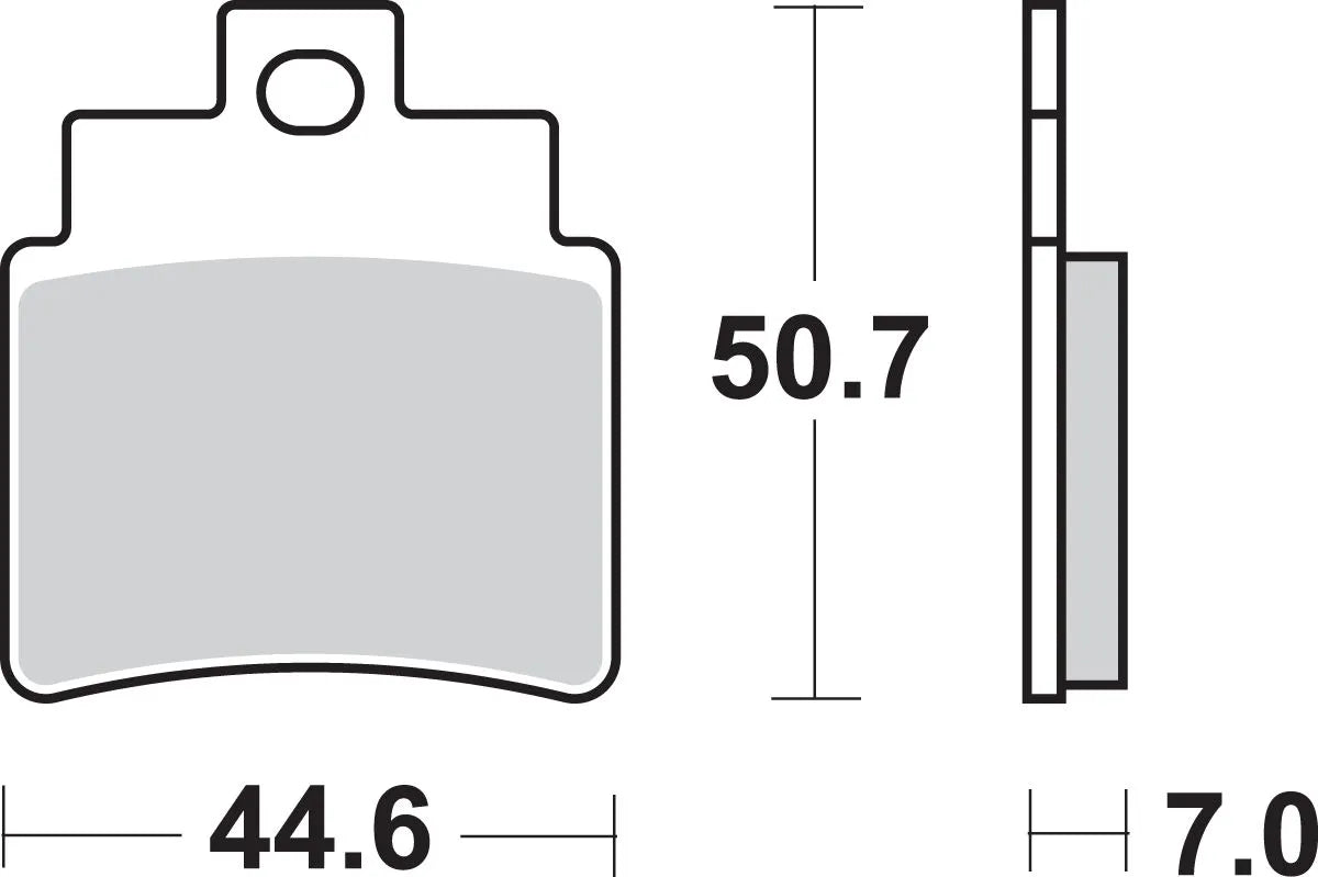Sbs Si Offroad Sintered Bromsbelägg - Bak
