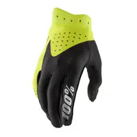 100% Youth Itrack Gloves - Black/Fluorescent Yellow