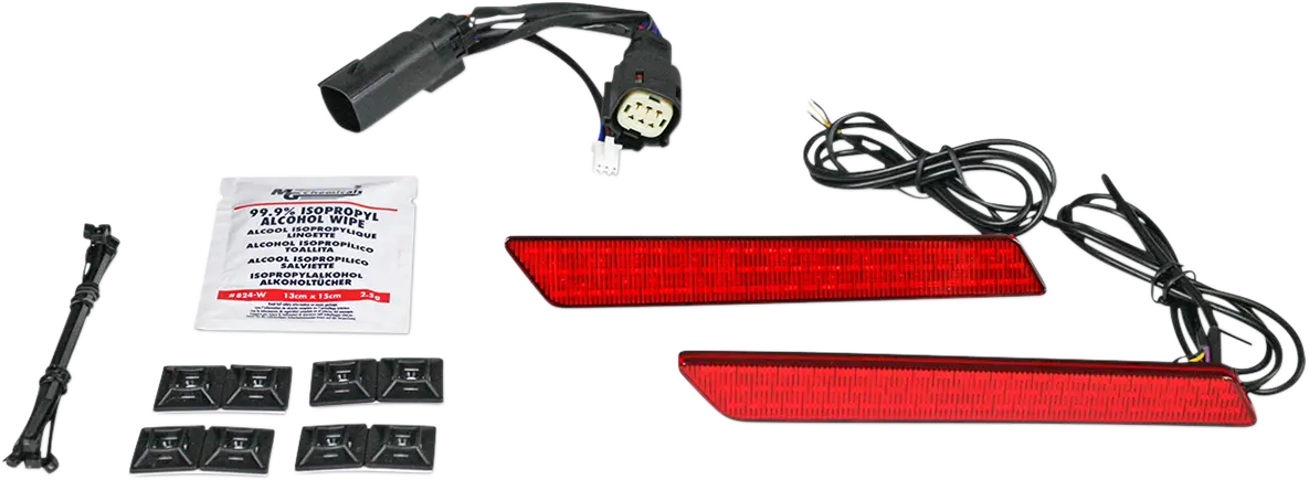Custom Dynamics Saddlebag Latch Lights - Red Led