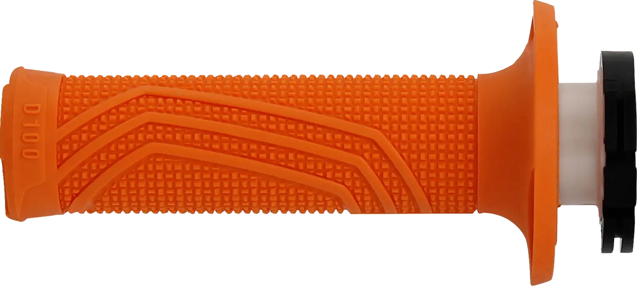 Domino D100 D-lock Grips - Orange Motorcycle Grips