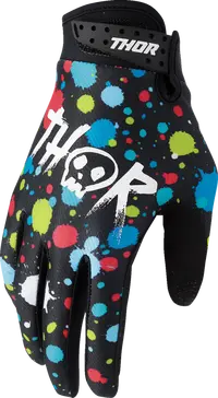 Thor Youth Launchmode Splat Gloves - Black/Multi