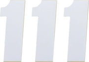 Moose Offroad Vinyl Race Numbers 4-1/2" White