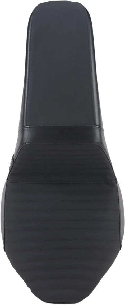Le Pera Kickflip Seat - Black Vinyl - For Harley Davidson