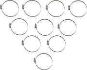 Parts Unlimited Embossed Stainless Steel Hose Clamps 70-90mm