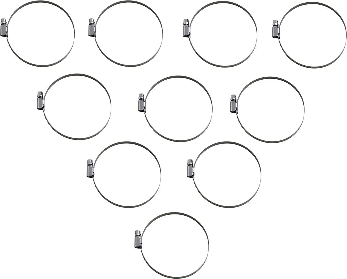 Parts Unlimited Embossed Stainless Steel Hose Clamps 70-90mm