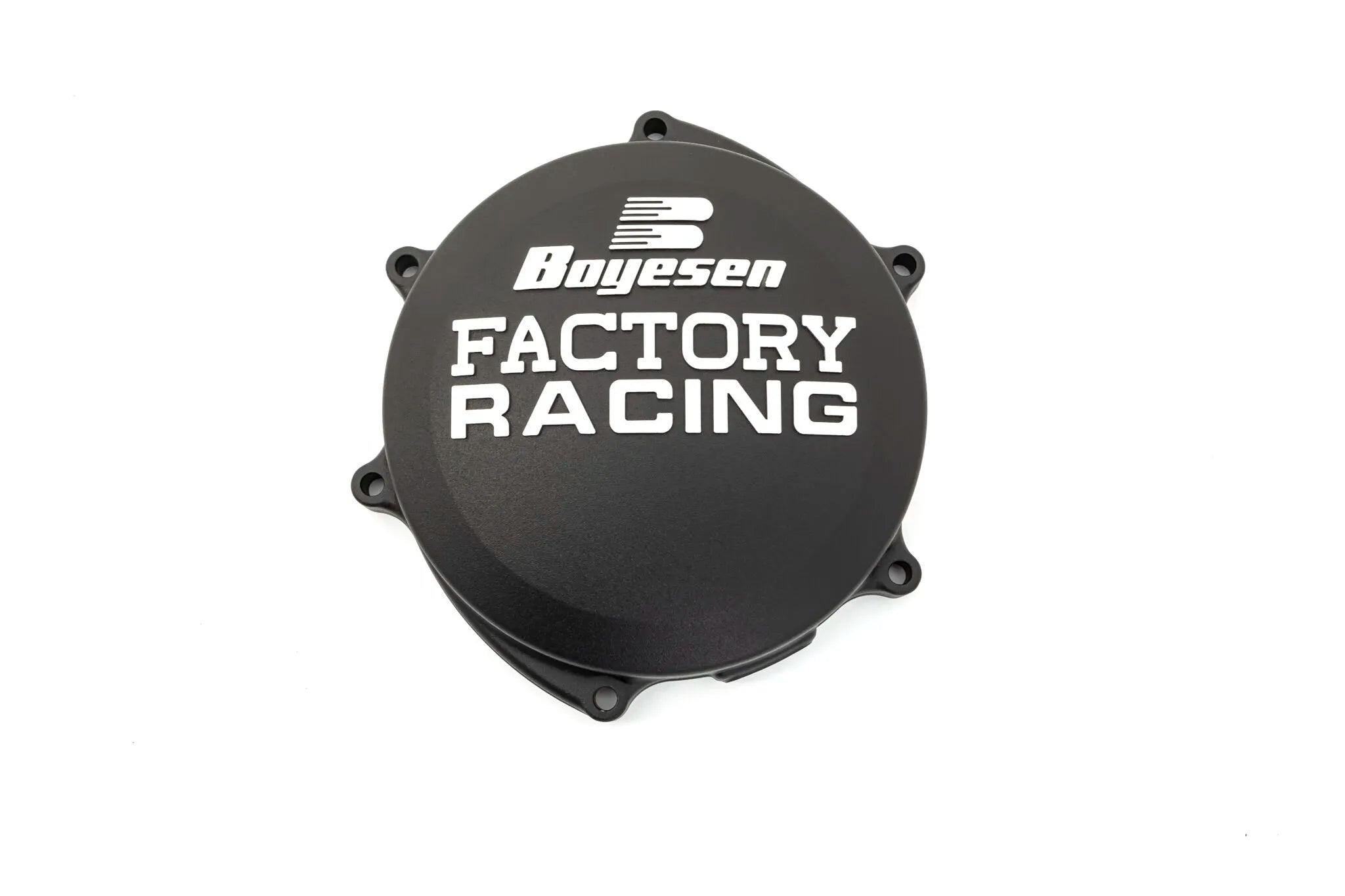 Boyesen Factory Clutch Cover - Black Anodized Aluminum