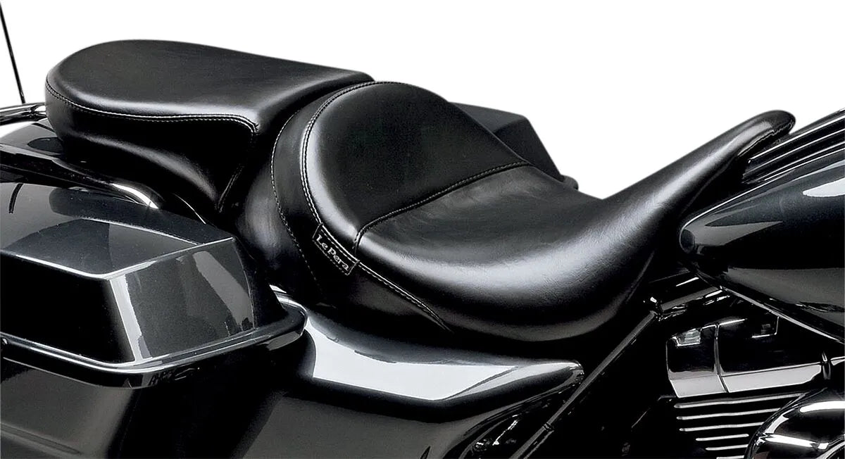 Le Pera Bare Bones Pillion Pad - Black Vinyl - For Harley Davidson