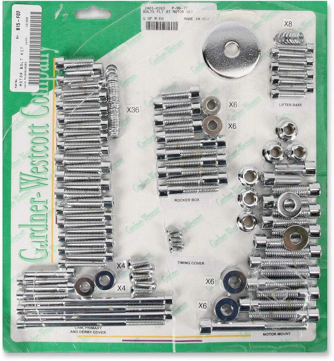 Gardner-Westcott Big Twin Motor Bolt Set FLHT 2007-2008