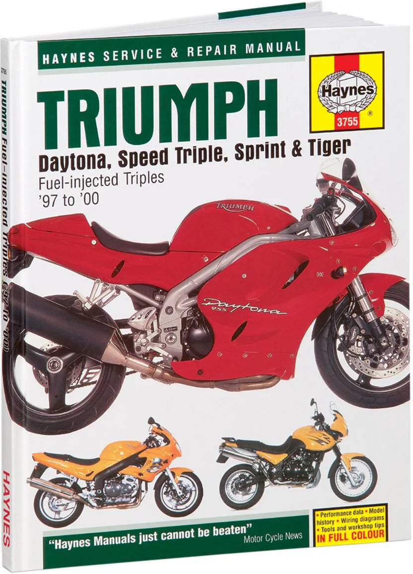 Haynes Motorcycle Repair Manual for Triumph Daytona 955i