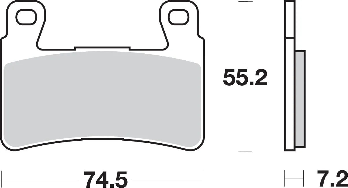 Sbs Hs Street Excel Sintered Främre Bromsbelägg - Fram