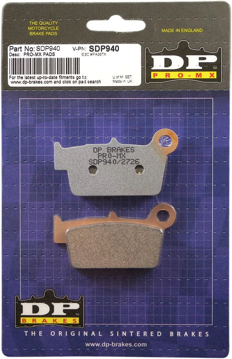 Dp Brakes Sdp940mx Sintrade Bromsbelägg - Bak