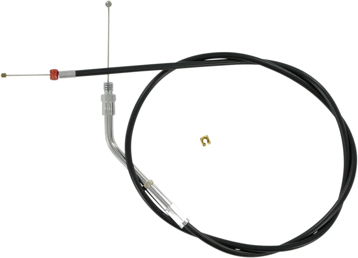 Barnett Black Vinyl Throttle/Idle Cable for Harley FL FX XL