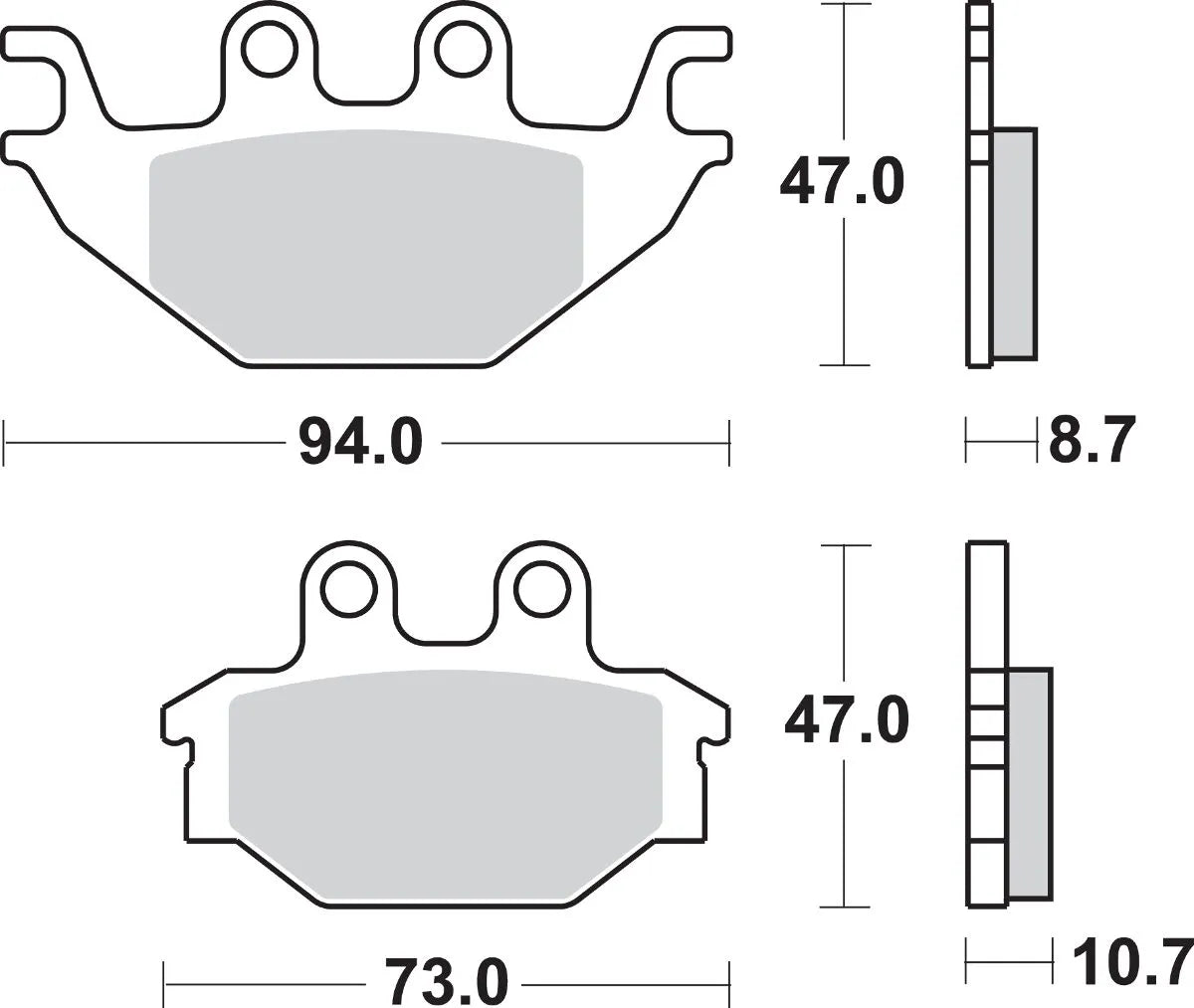 Sbs Si Offroad Sintered Brake Pads - Hög Prestanda - Fram & Bak