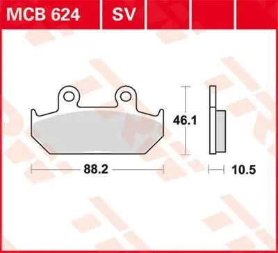 Trw Sv Series Sintered Brake Pads For Front Brake - Front