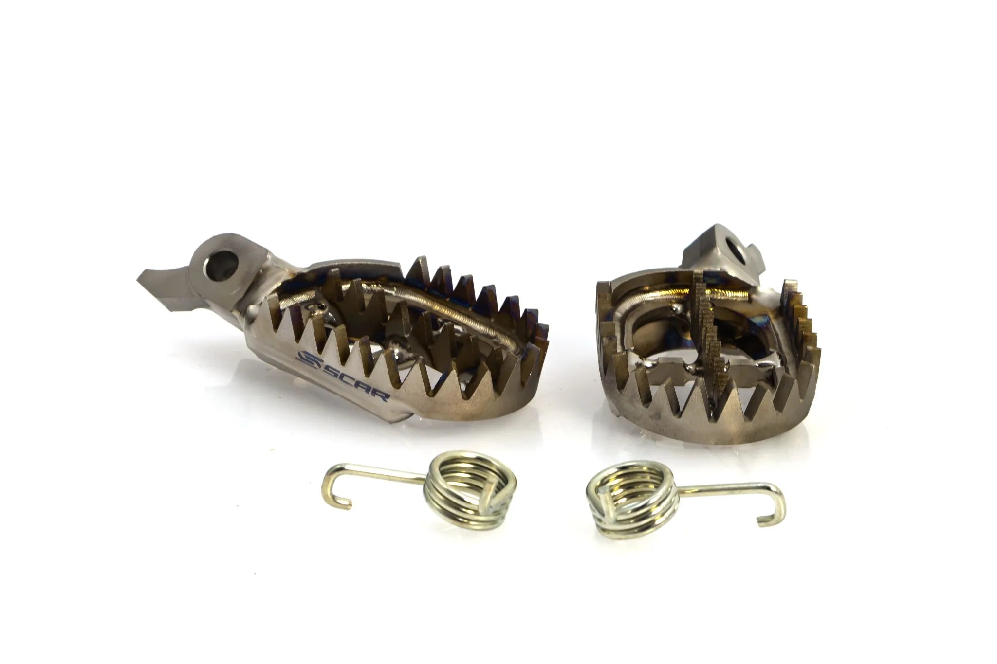 Scar Titanium Footpegs - Enhanced Grip & Lightweight