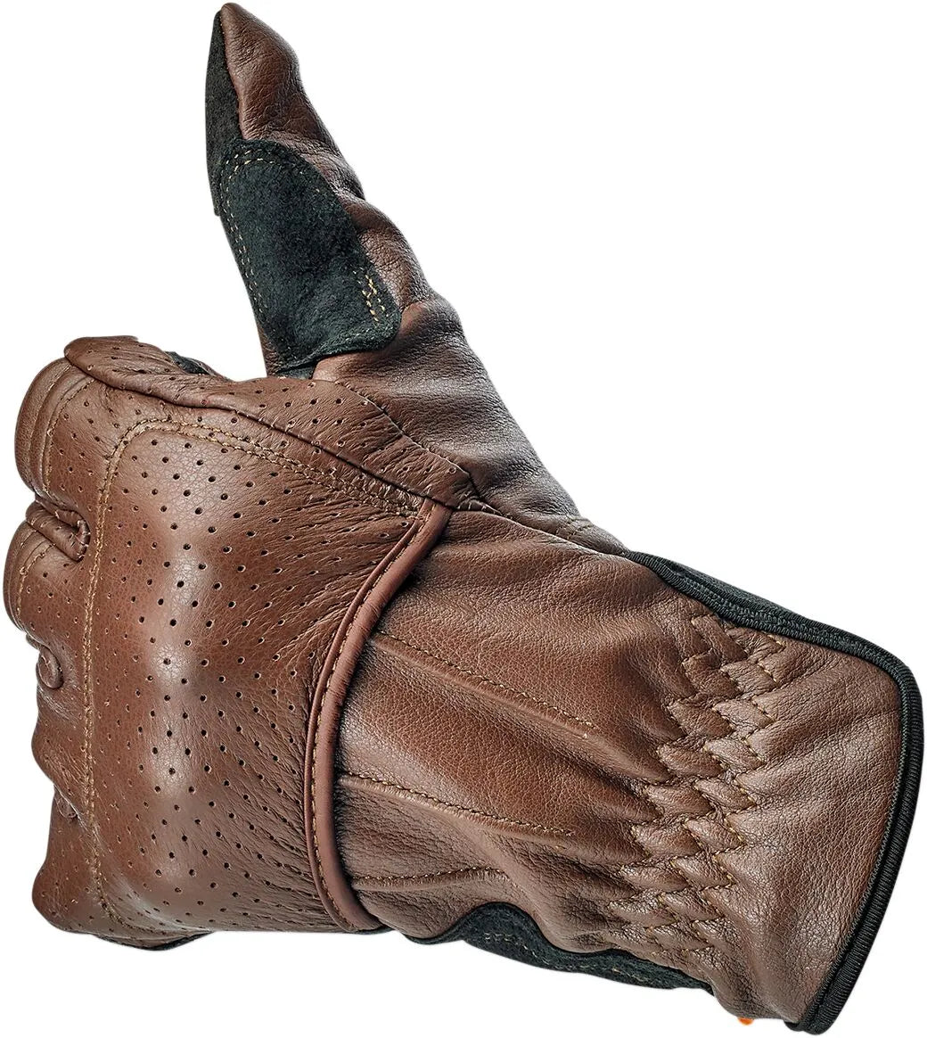 Biltwell Borrego Gloves - Black/Chocolate