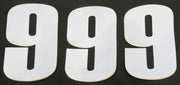 Moose Offroad Vinyl Race Numbers - 6" White Number 9