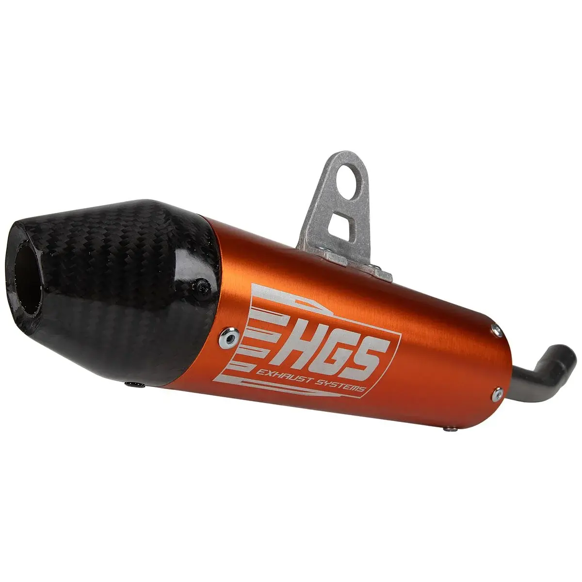 Hgs 2-stroke Silencer With Carbon Fiber End Cap