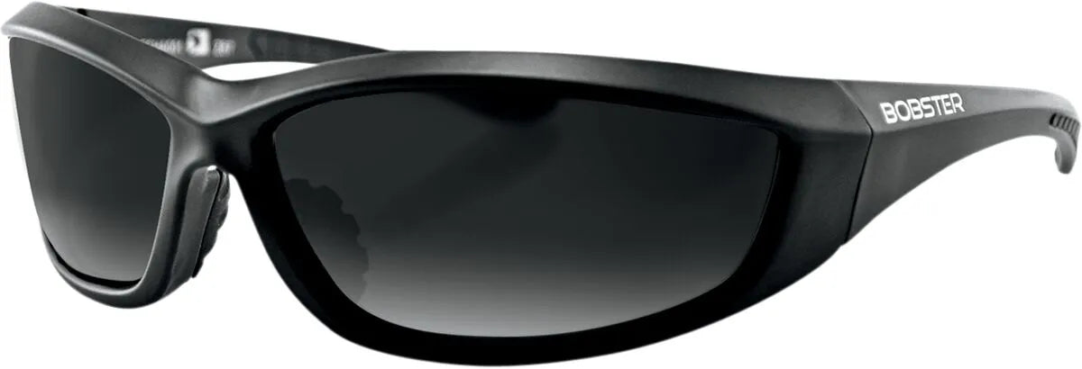 Bobster Charger Sunglasses Black Frame Smoke Lens
