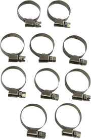 Parts Unlimited Embossed Stainless Steel Hose Clamps 16-27mm