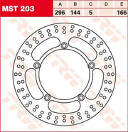 Trw Rund Fast Bromsrotor För 250-299mm - Fram