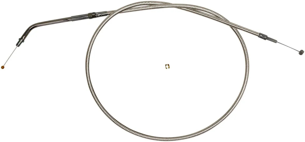 MAGNUM SHIELDING Polished Stainless Steel Braided Throttle/Idle