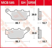 Trw All Round Sintrade Metall Bromsbelägg Set