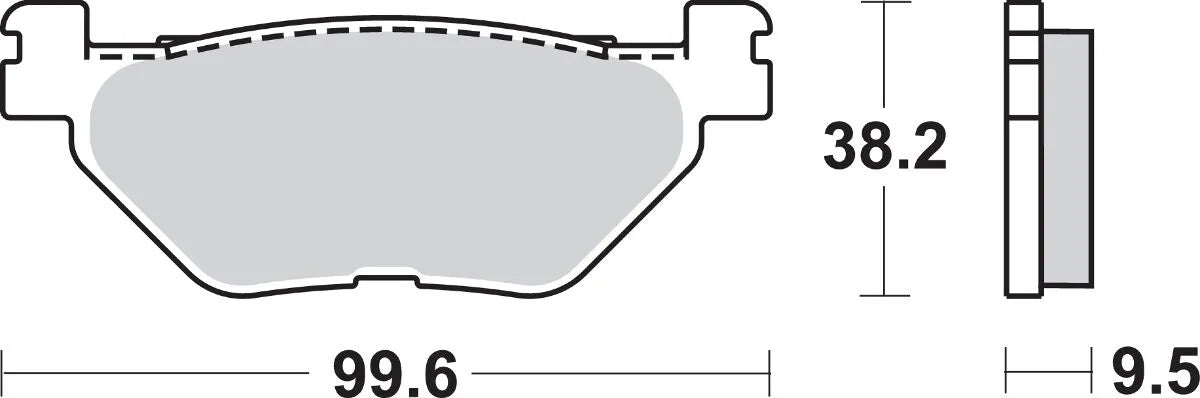 Sbs Ls Street Excel Sintered Rear Brake Pads - Rear