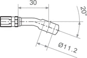 Trw Banjo Varioflex Anslutning Med 20° Böj