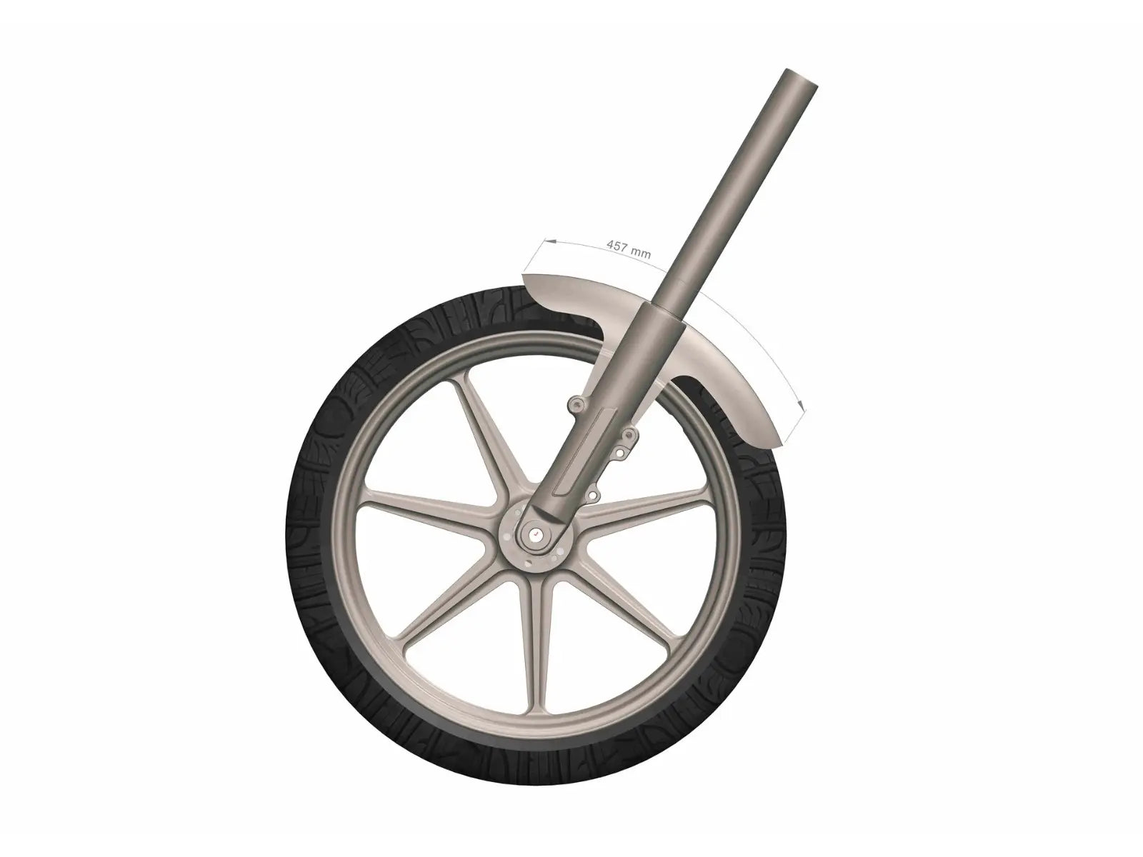 Rick's Motorcycles Steel Front Fender for 19" Wheels