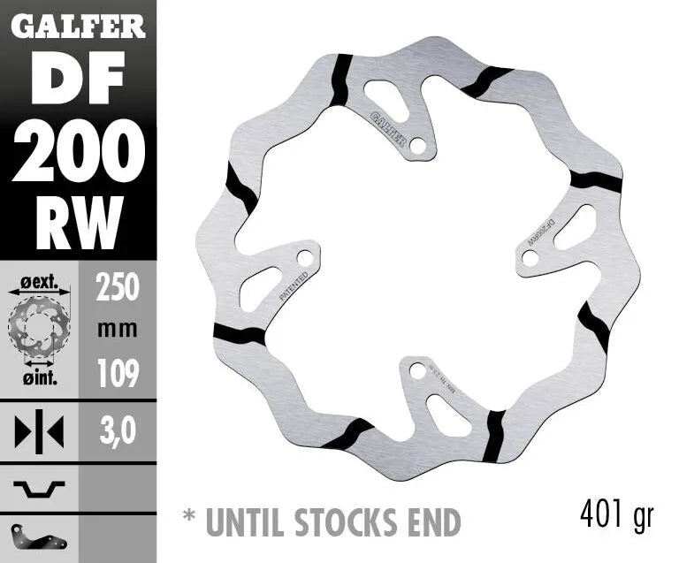 Galfer Fixed Wave Grooved Brake Rotor