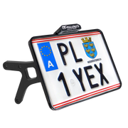 Heinz Bikes License Plate Side Mount For 3/4" Axles