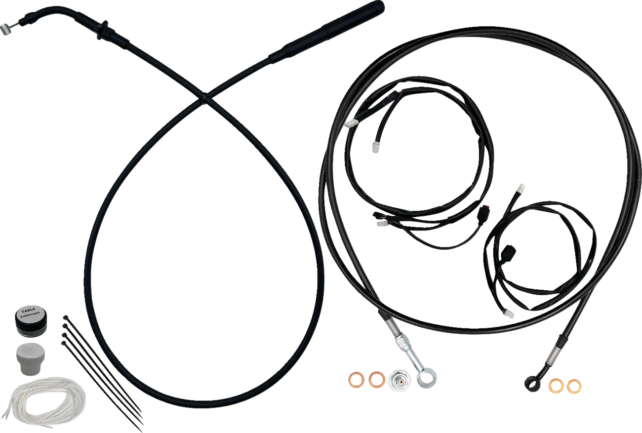 Fat Baggers Inc. EZ Install Handlebar Cable Kit for 13"-14" Ape
