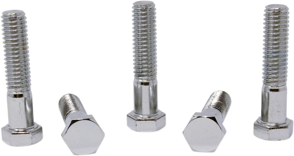 Drag Specialties Chrome Hex-Head Bolts 7/16"-14 x 2"
