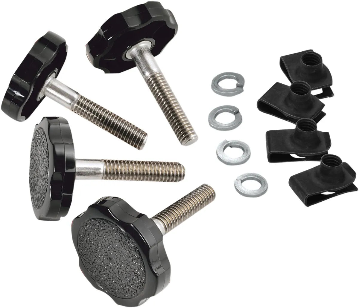 Show Chrome Posi-Lock Saddlebag Fasteners 4 Pack Chrome for H-D