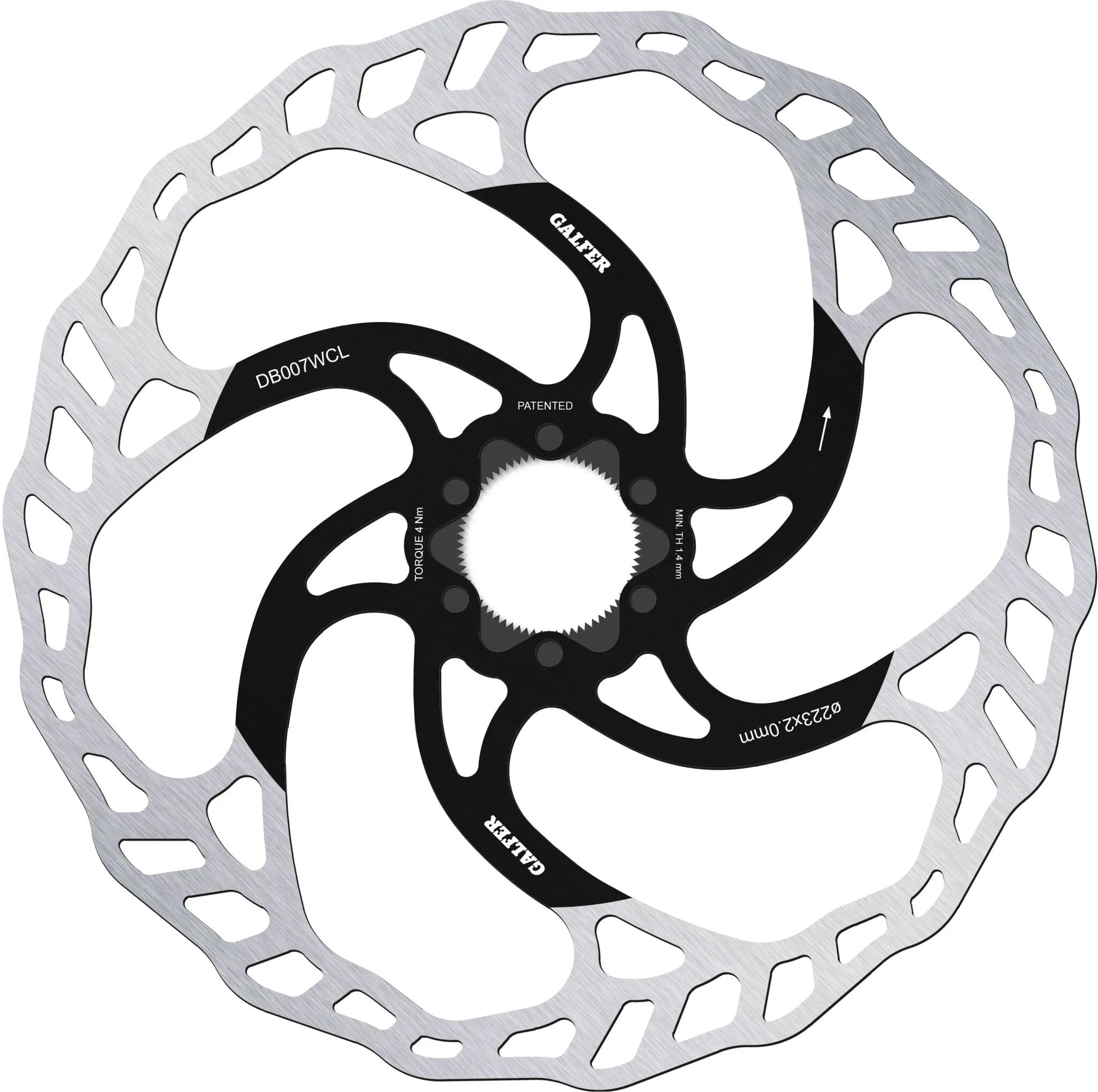 Galfer Wave Fixed Disc Brake Rotor for Center-Lock