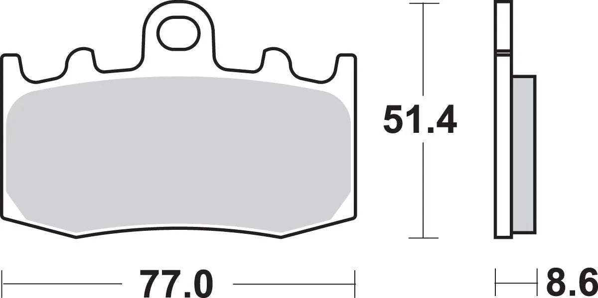 Sbs Hs Street Excel Sintermetall Fram Bromsbelägg - Fram