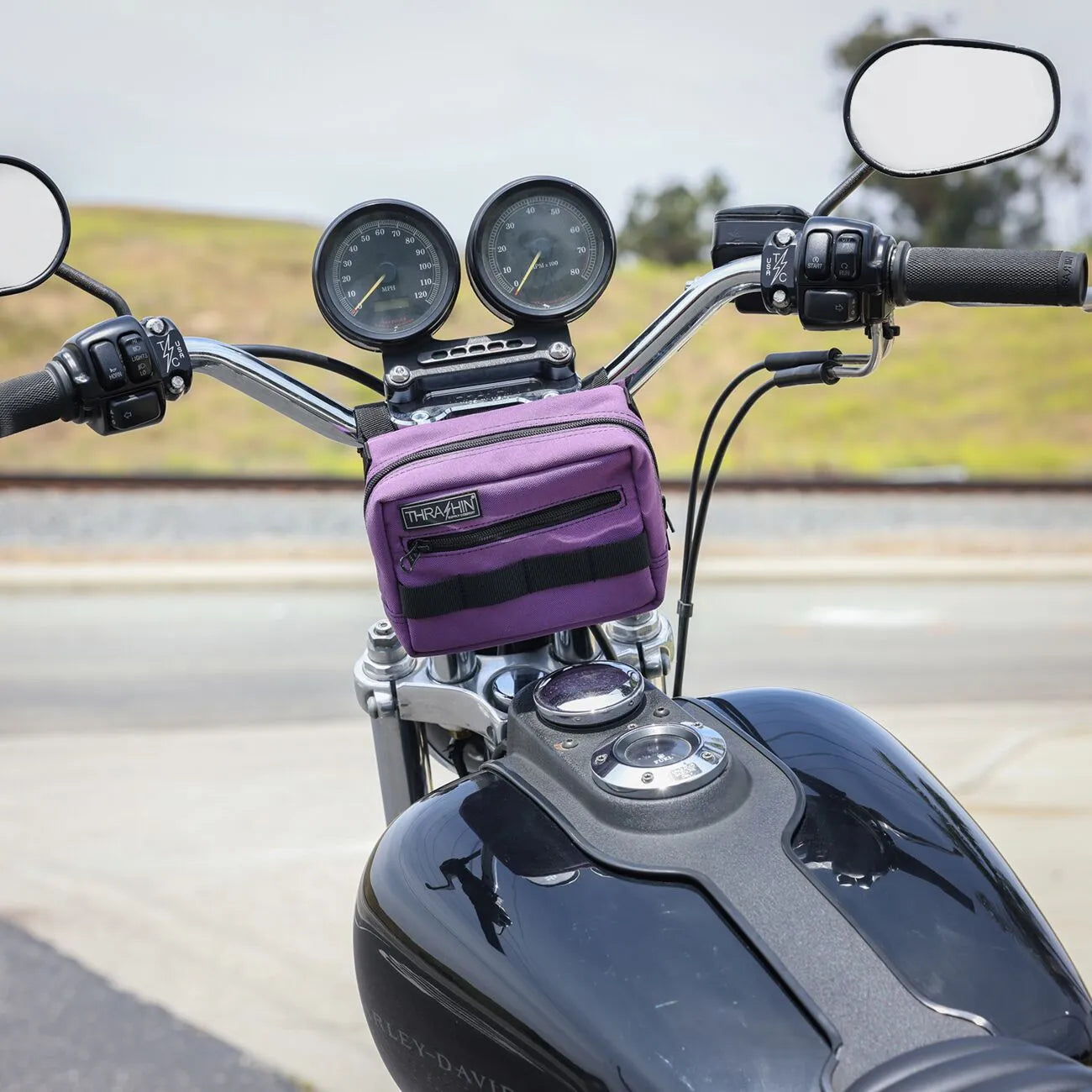 Thrashin Supply Handlebar Bag - Purple