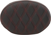 Drag Specialties Backrest Pad - Black/red