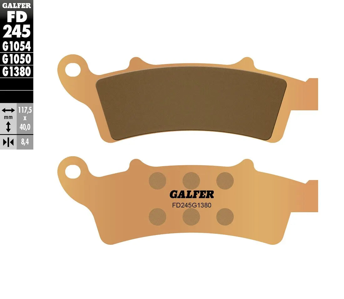Galfer Hh Sintered Brake Pads For Motorcycle - Front