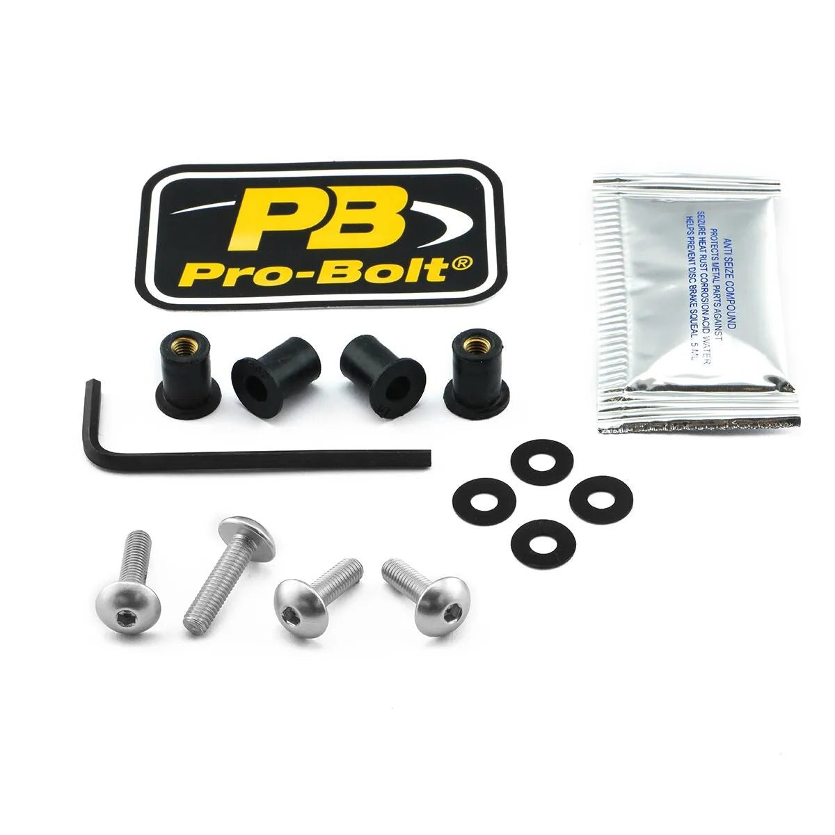 Pro Bolt Aluminium Screen Bolt Kit