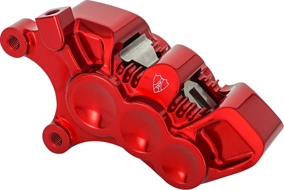 Arlen Ness Mono Axial Brake Caliper for 14" Rotors Left Red