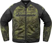 Icon Overlord3™ Magnacross Jacket - Black/Gray/Camo Green