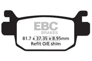 Ebc Sfac Carbon Series Scooter Bromsbelägg